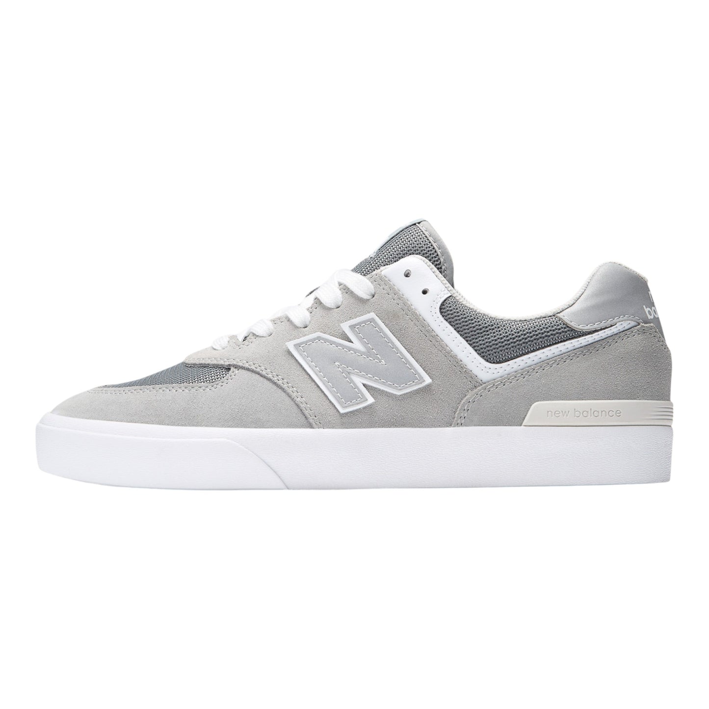 New Balance Numeric 574 Vulc Shoes - Grey/White