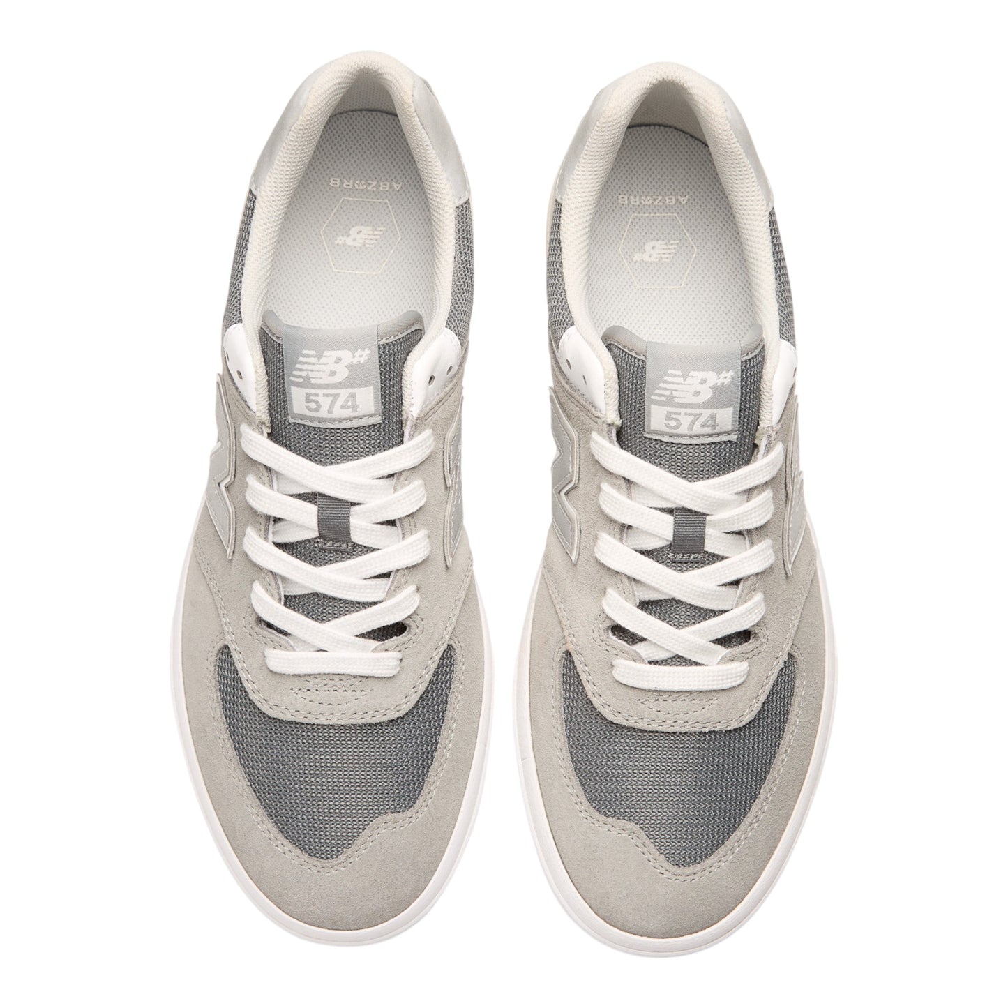 New Balance Numeric 574 Vulc Shoes - Grey/White