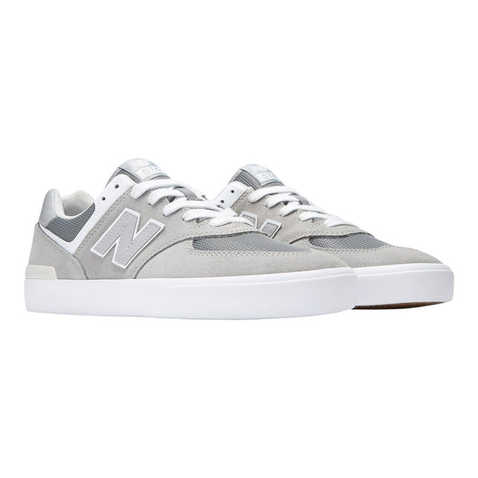 New Balance Numeric 574 Vulc Shoes - Grey/White