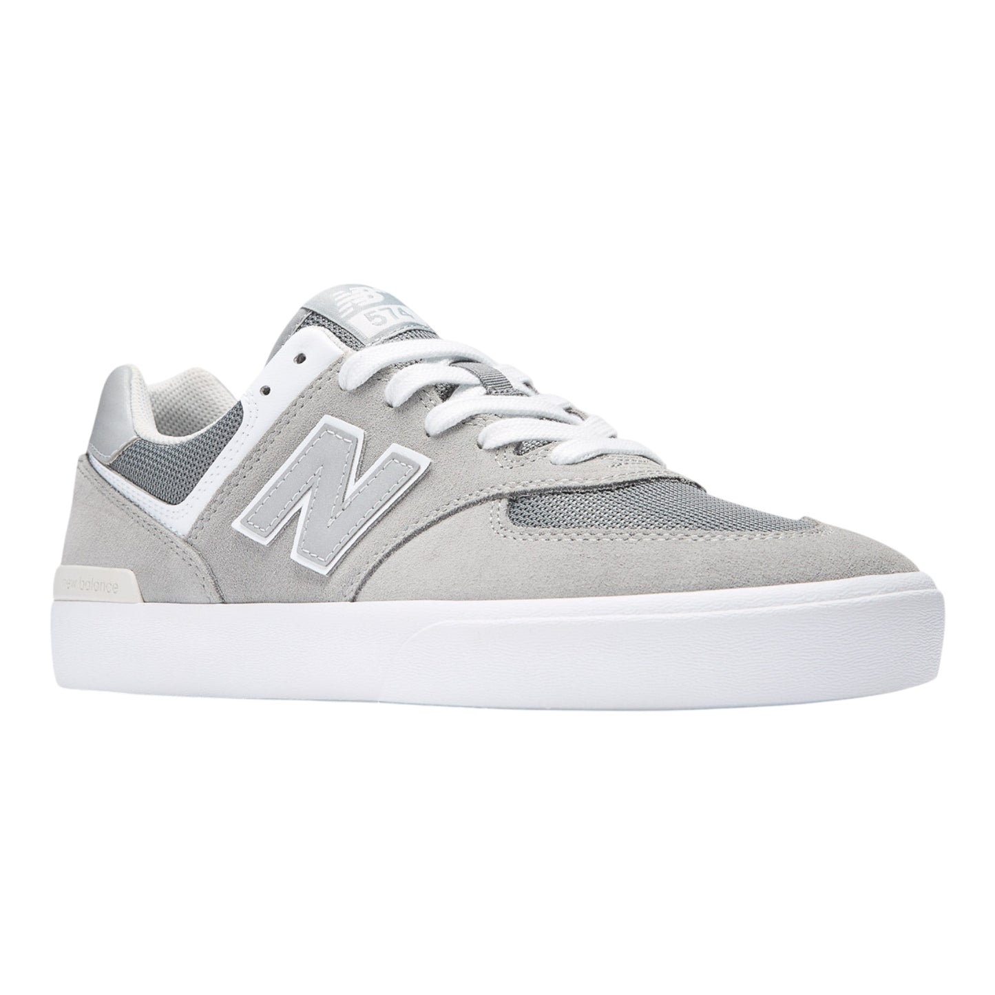 New Balance Numeric 574 Vulc Shoes - Grey/White