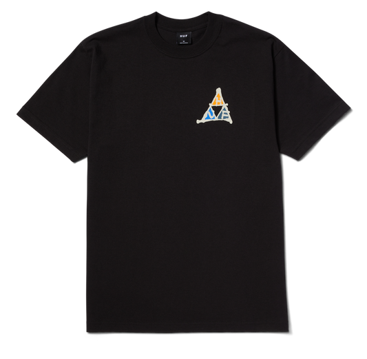 HUF - No-Fi Triple Triangle S/S Tee - Black
