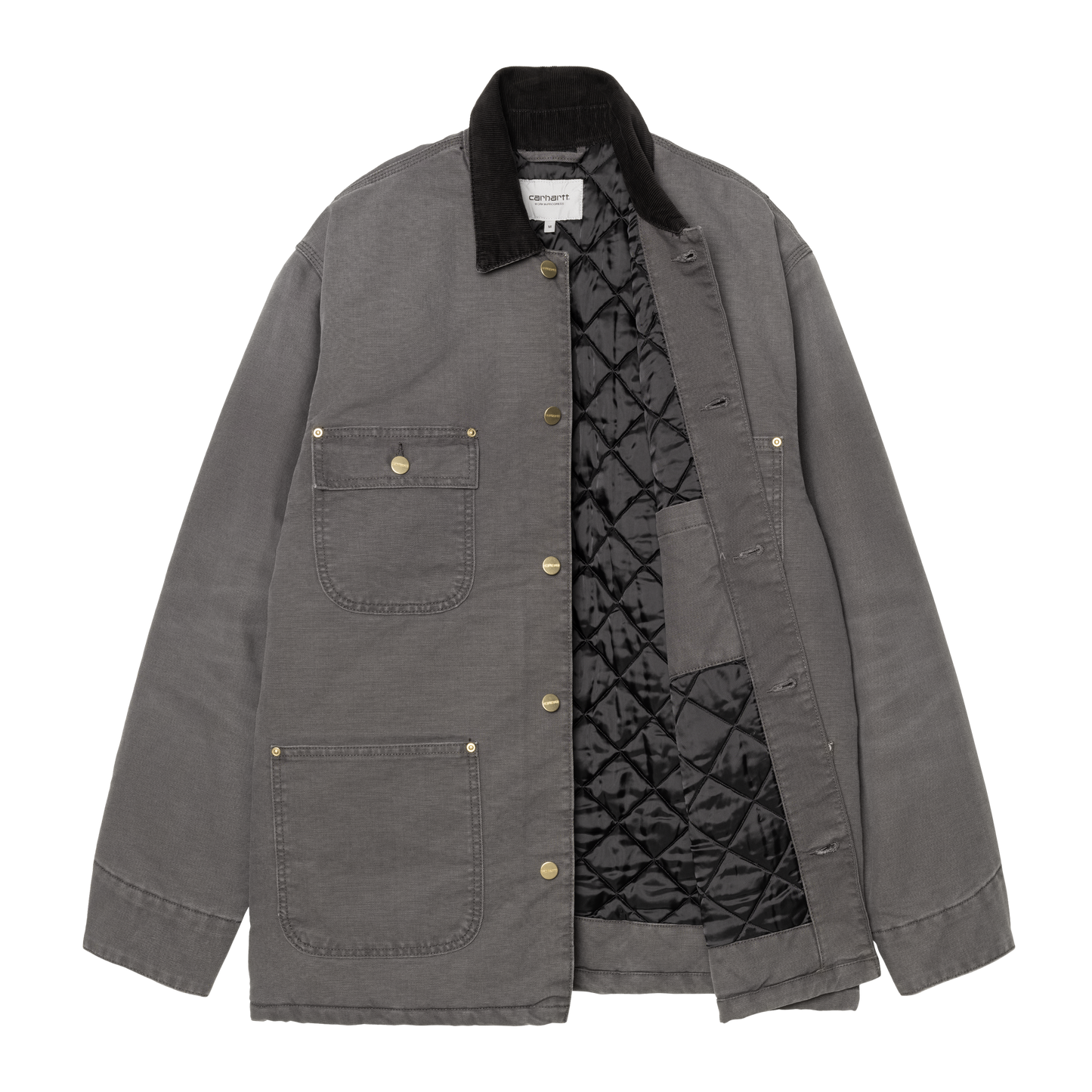 Carhartt OG Chore Coat - Graphite / Black (Stone Canvas)