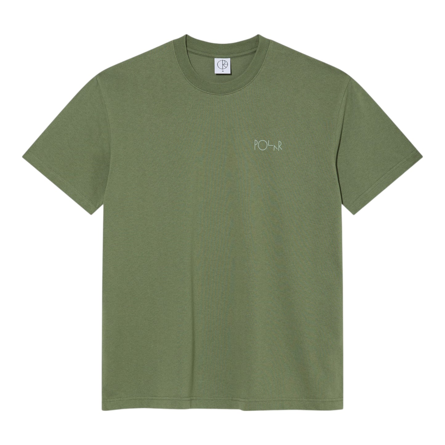 Polar Skate Co - Contrast Stroke Logo Tee - Moss Green