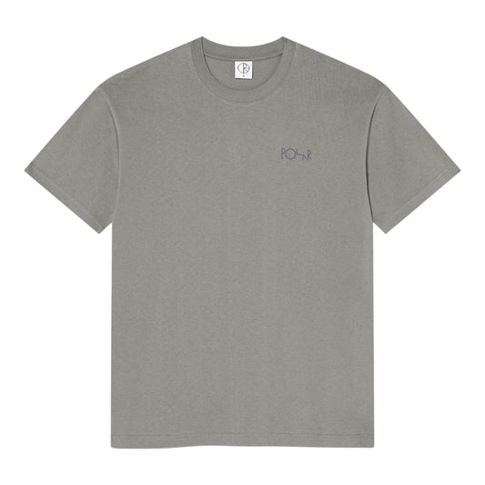 Polar Skate Co - Contrast Tee Stroke Logo - Grey