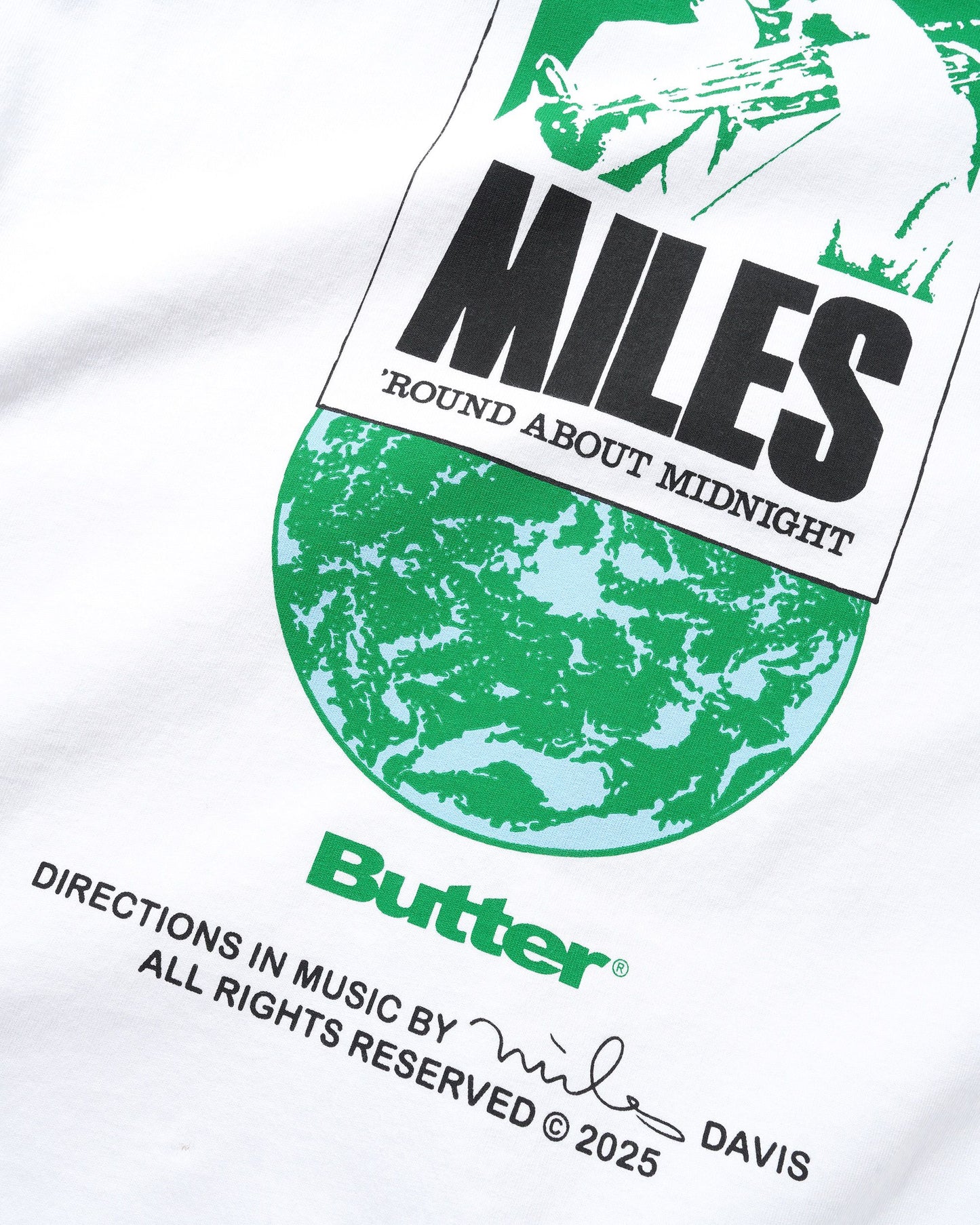 Butter Goods - Round About Midnight Tee - White