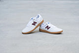 New Balance Numeric 508 Shoes - White / NB Burgundy