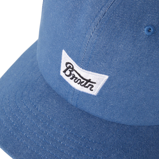 Brixton Stith MP ADJ Cap - Light Stone Wash Denim