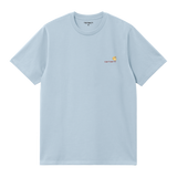 Carhartt WIP S/S American Script T-Shirt - Frosted Blue