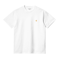 Carhartt WIP S/S Chase T-Shirt - White / Gold