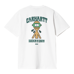 Carhartt WIP S/S Duckin' T-Shirt - White Garment Dyed