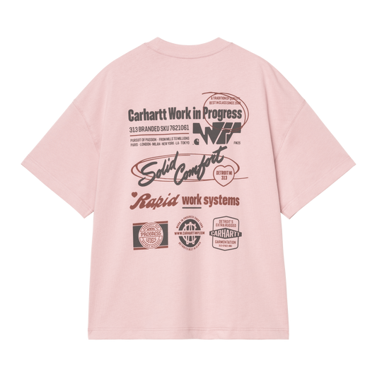 Carhartt WIP S/S Networks T-Shirt - Glassy Pink
