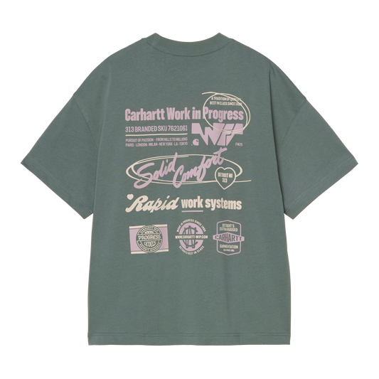 Carhartt WIP S/S Networks T-Shirt - Silver Pine