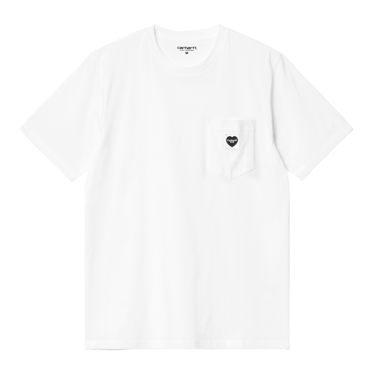 Carhartt WIP S/S Pocket Heart T-Shirt - White / Black