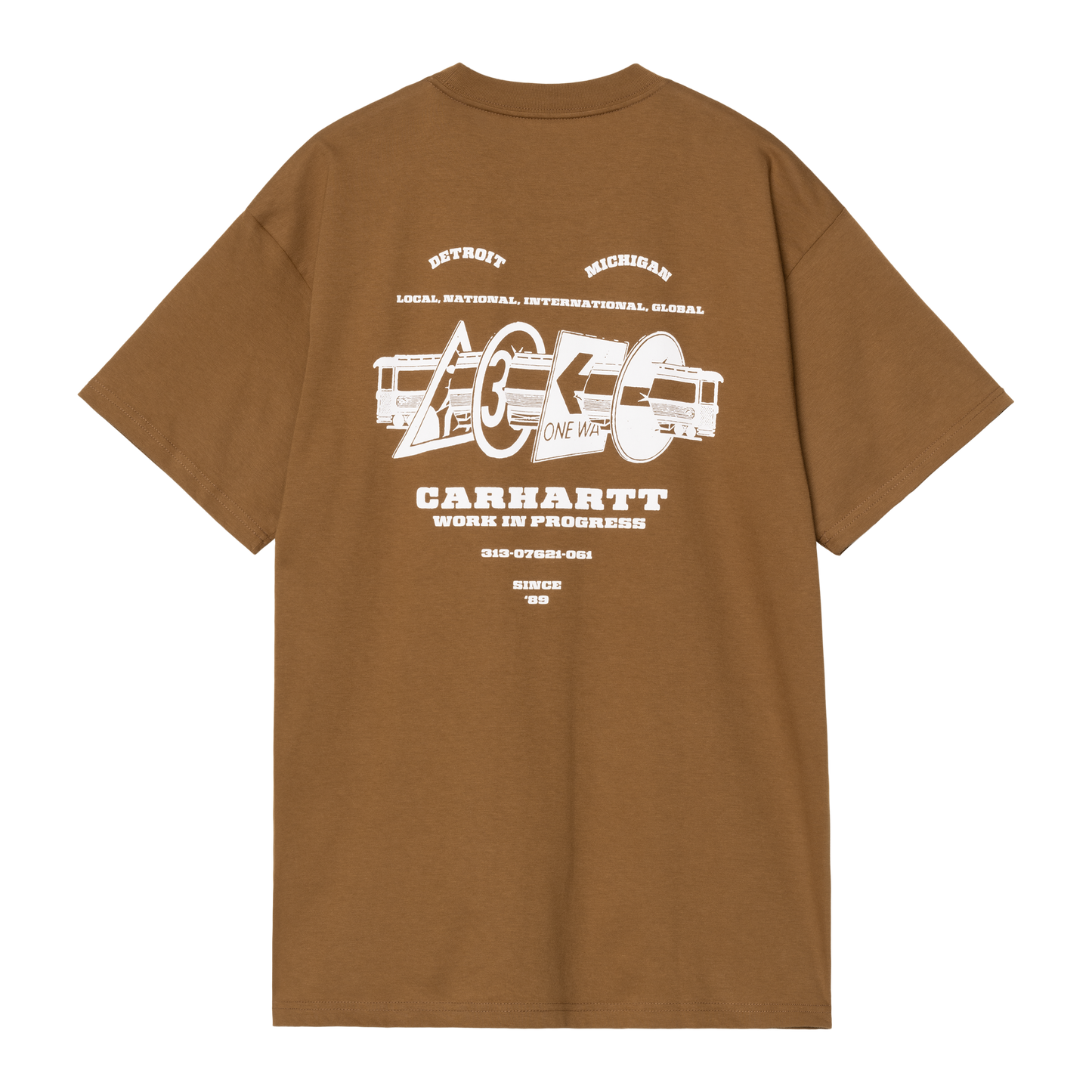 Carhartt WIP S/S Runaway T-Shirt - Hamilton Brown / White