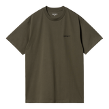 Carhartt WIP S/S Script Embroidery T-Shirt - Cypress/Black
