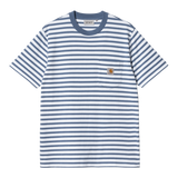 Carhartt WIP S/S Seidler Pocket T-Shirt - Seidler Stripe Sorrent