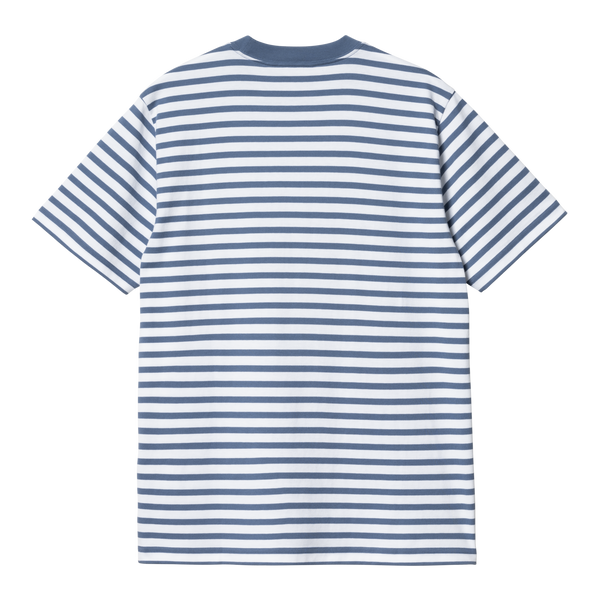 Carhartt WIP S/S Seidler Pocket T-Shirt - Seidler Stripe Sorrent