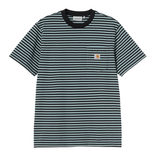 Carhartt WIP S/S Verner Pocket T-Shirt - Black / Citadel