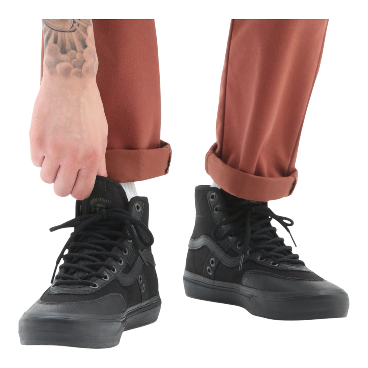 Vans Crockett High - Butter Leather Black/Black