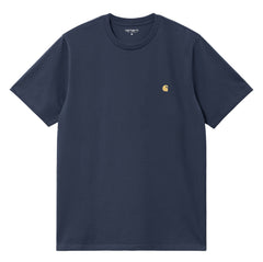 Carhartt WIP S/S Chase T-Shirt - Blue / Gold