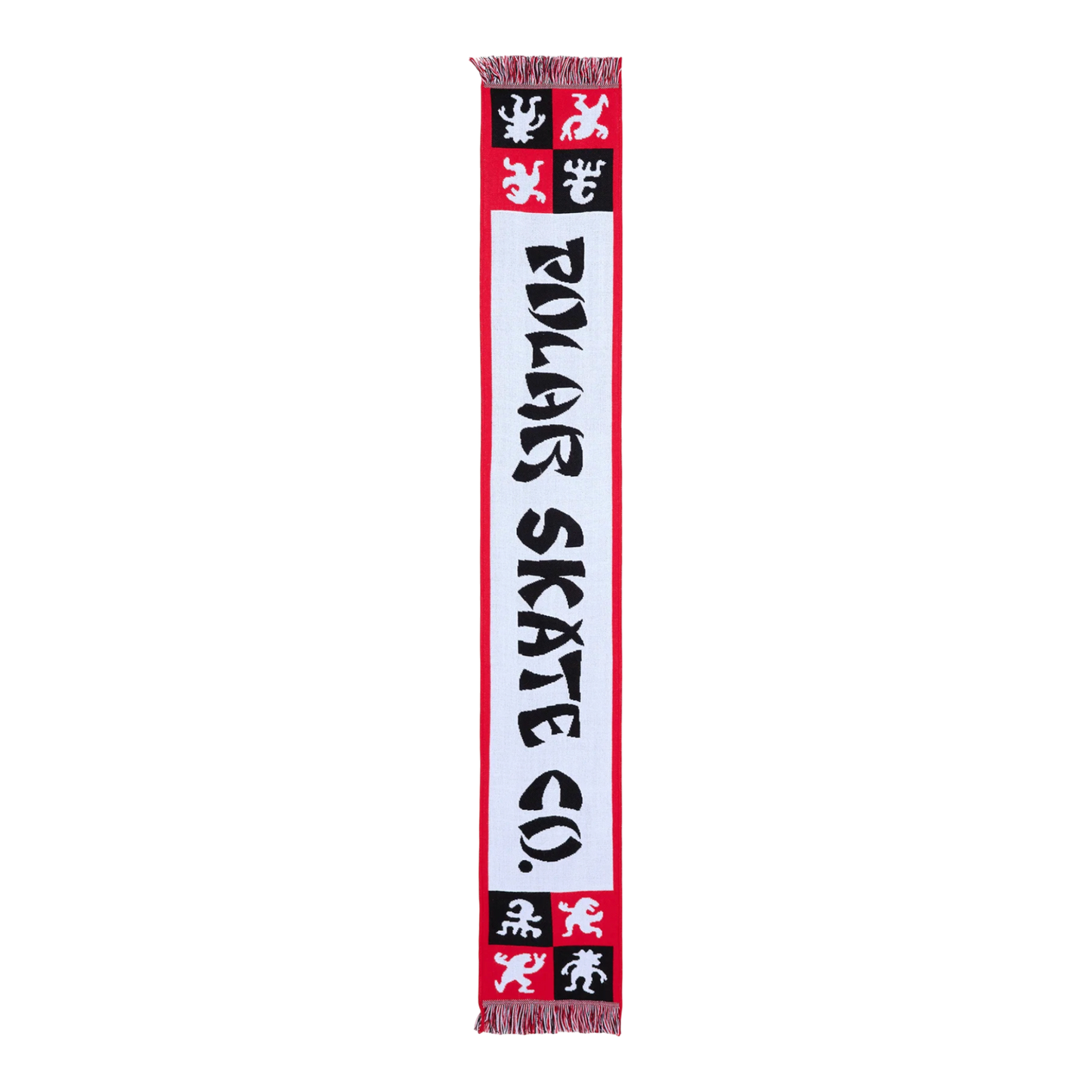 Polar Skate Co - Football Scarf Checkers - Red