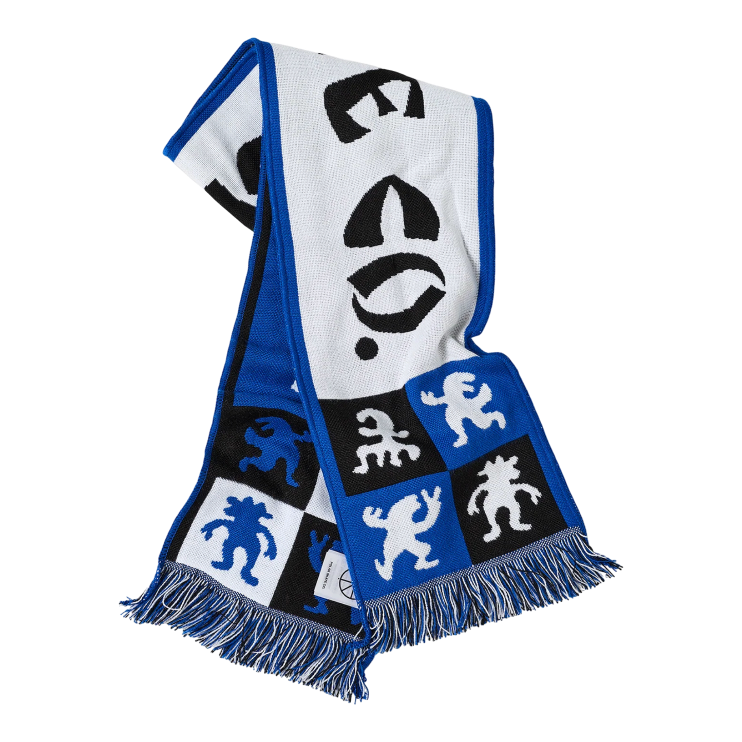 Polar Skate Co - Football Scarf Checkers - Blue