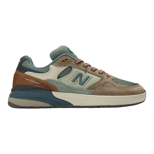 New Balance Numeric Andrew Reynolds 933 Shoes - Mushroom / New Spruce