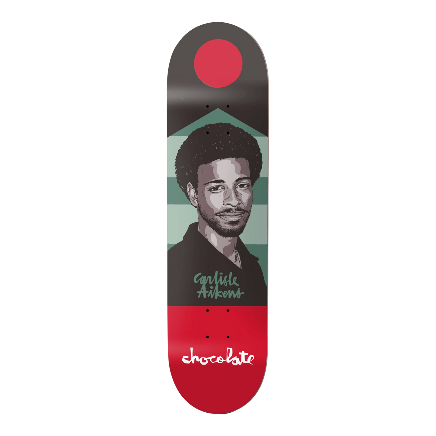 Chocolate Hecox Portrait Carl Aikens 8.25" Deck