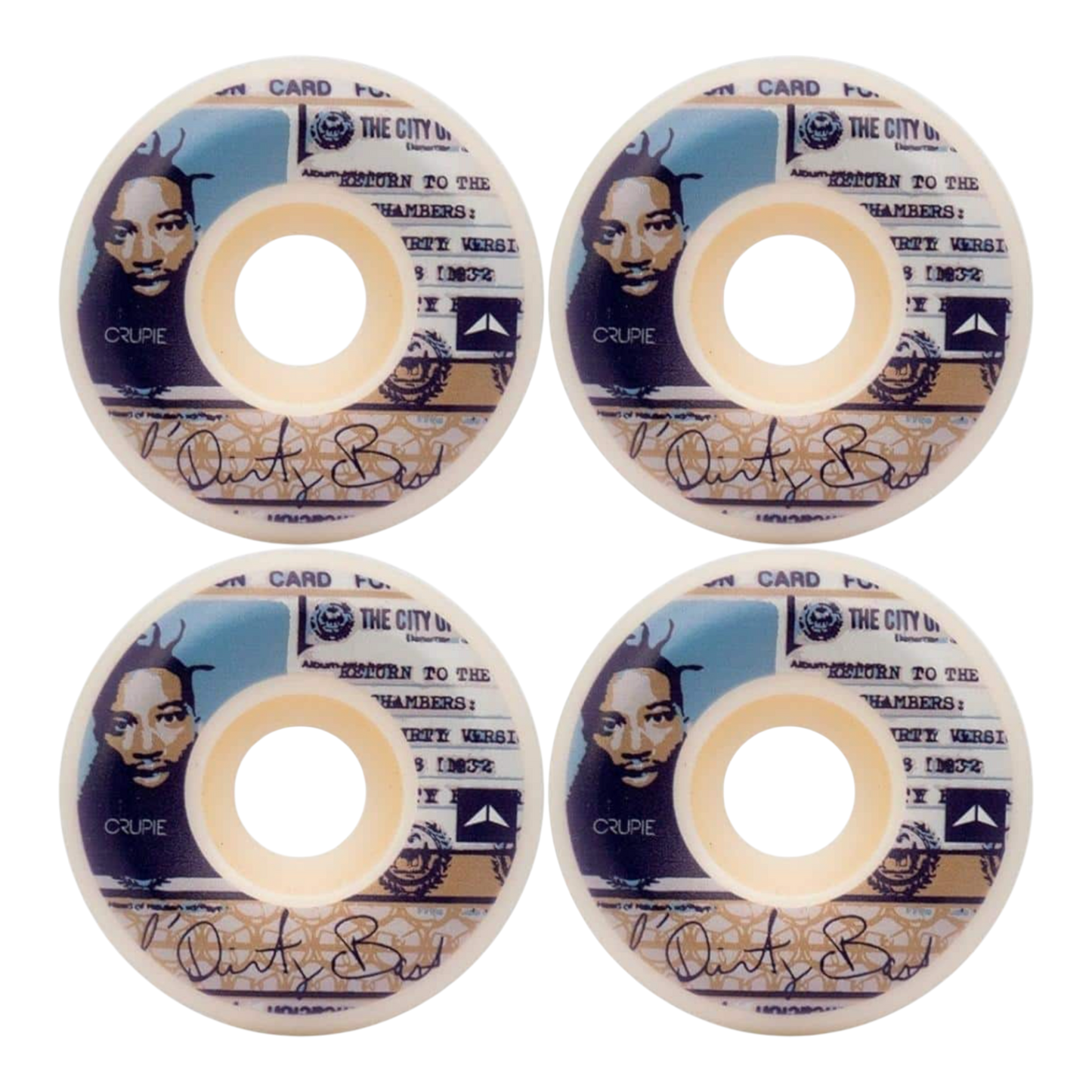 Crupie X ODB I.D. Wide Shape Skateboard Wheels 52mm