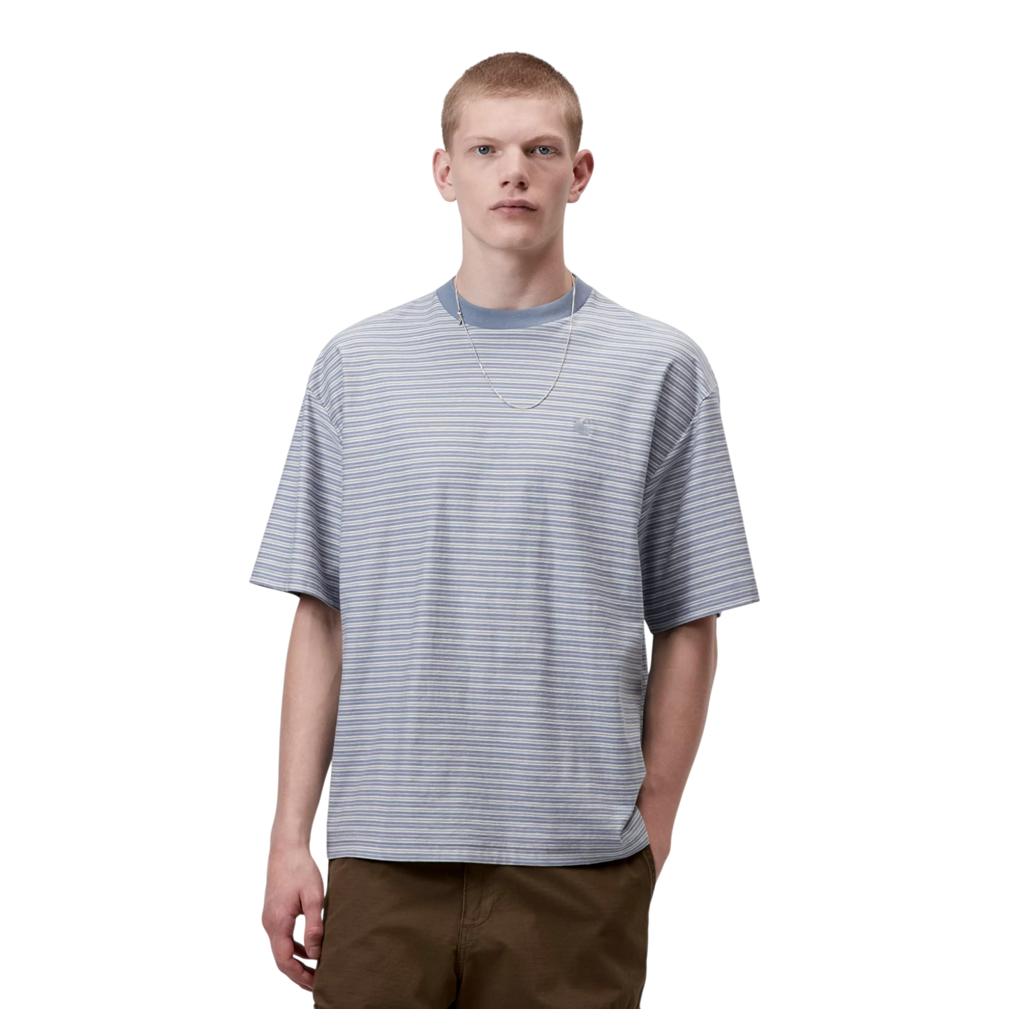 Carhartt WIP S/S Dupree T-Shirt - Dupree Stripe, Shady Blue