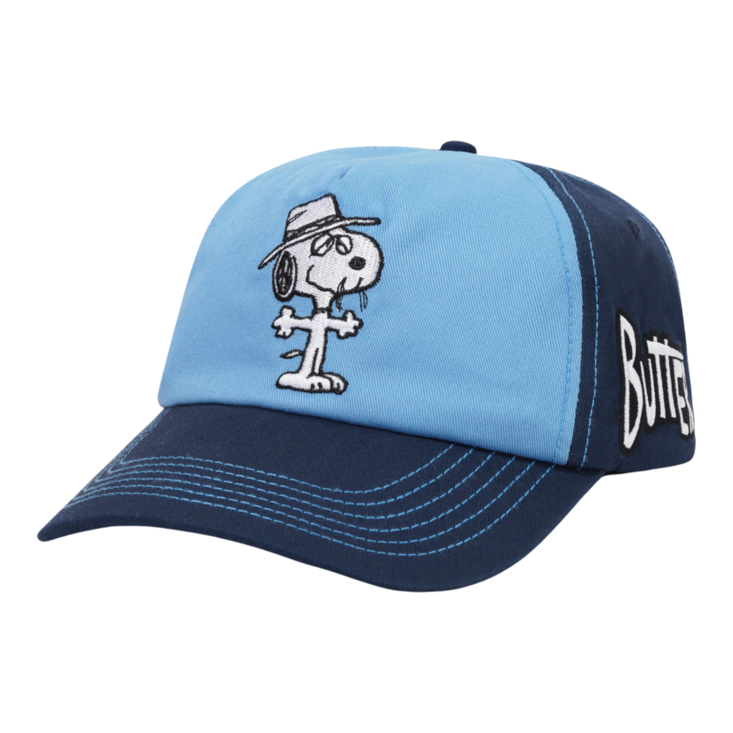 Butter Goods - Spike 5 Panel Cap - Navy / Light Blue