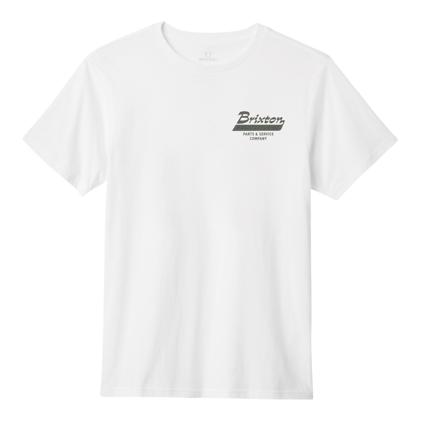 Brixton Township S/S T-Shirt - White / Olive
