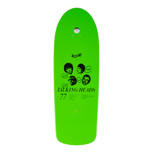 Welcome x Talking Heads 10.1 Psycho Skateboard Deck Green