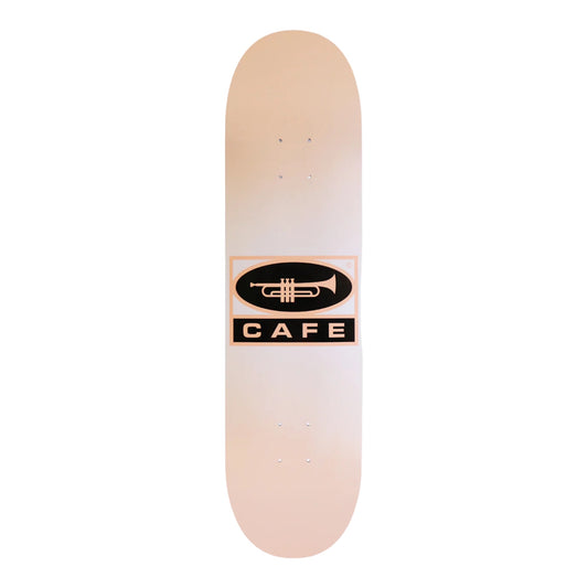 Skate Cafe Trumpet Logo Deck - 8.5" Peach/ White Fade