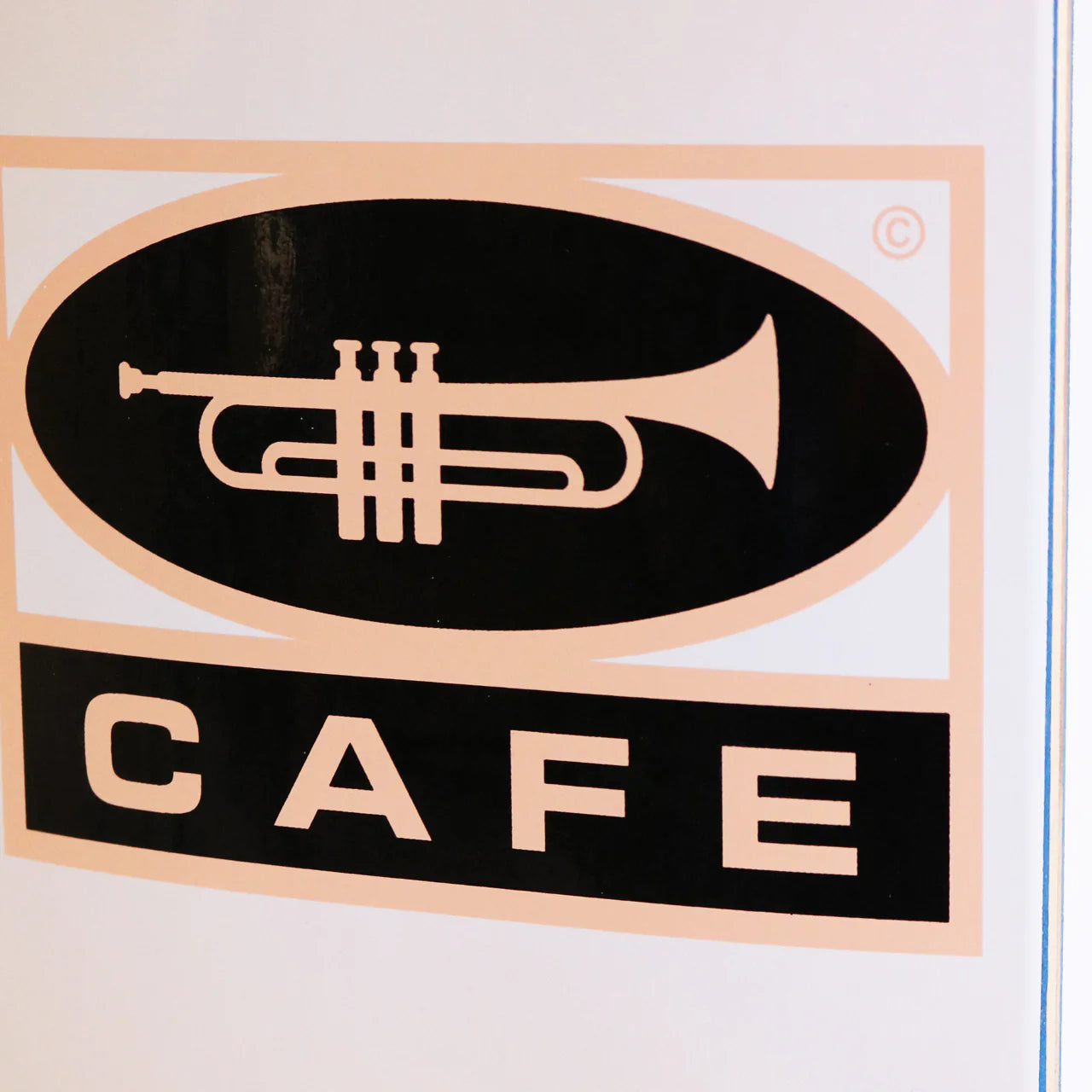Skate Cafe Trumpet Logo Deck - 8.5" Peach/ White Fade