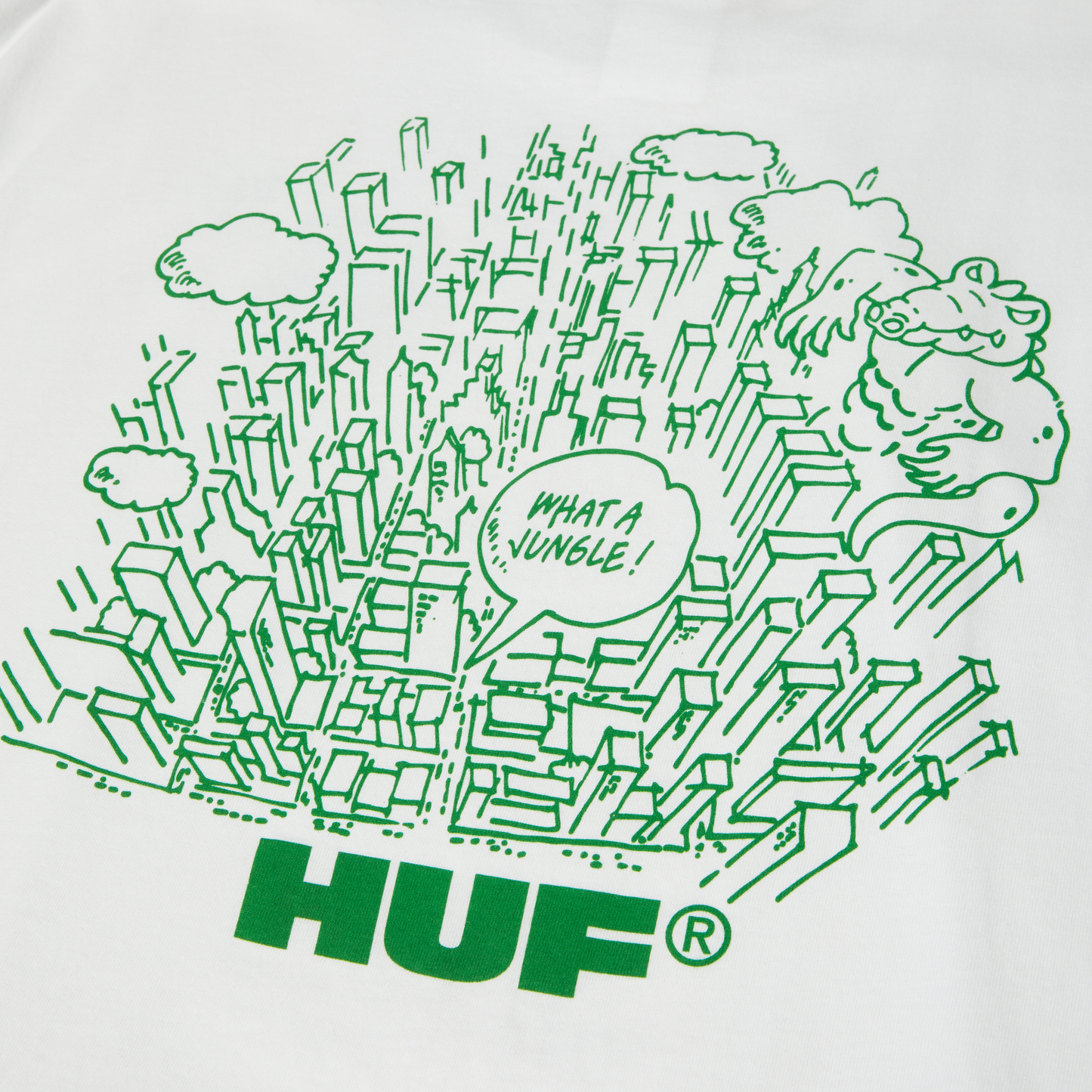 HUF - WHAT A JUNGLE T-SHIRT WHITE