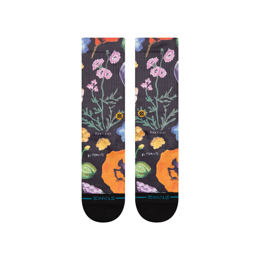 Stance - Lucias Floral Crew - Black