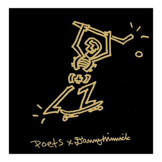 POETS X DANNY MINNICK T-SHIRT - BLACK