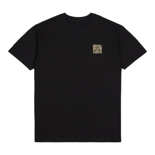 Brixton Alpha Square S/S T-Shirt - Black / Leaf Camo