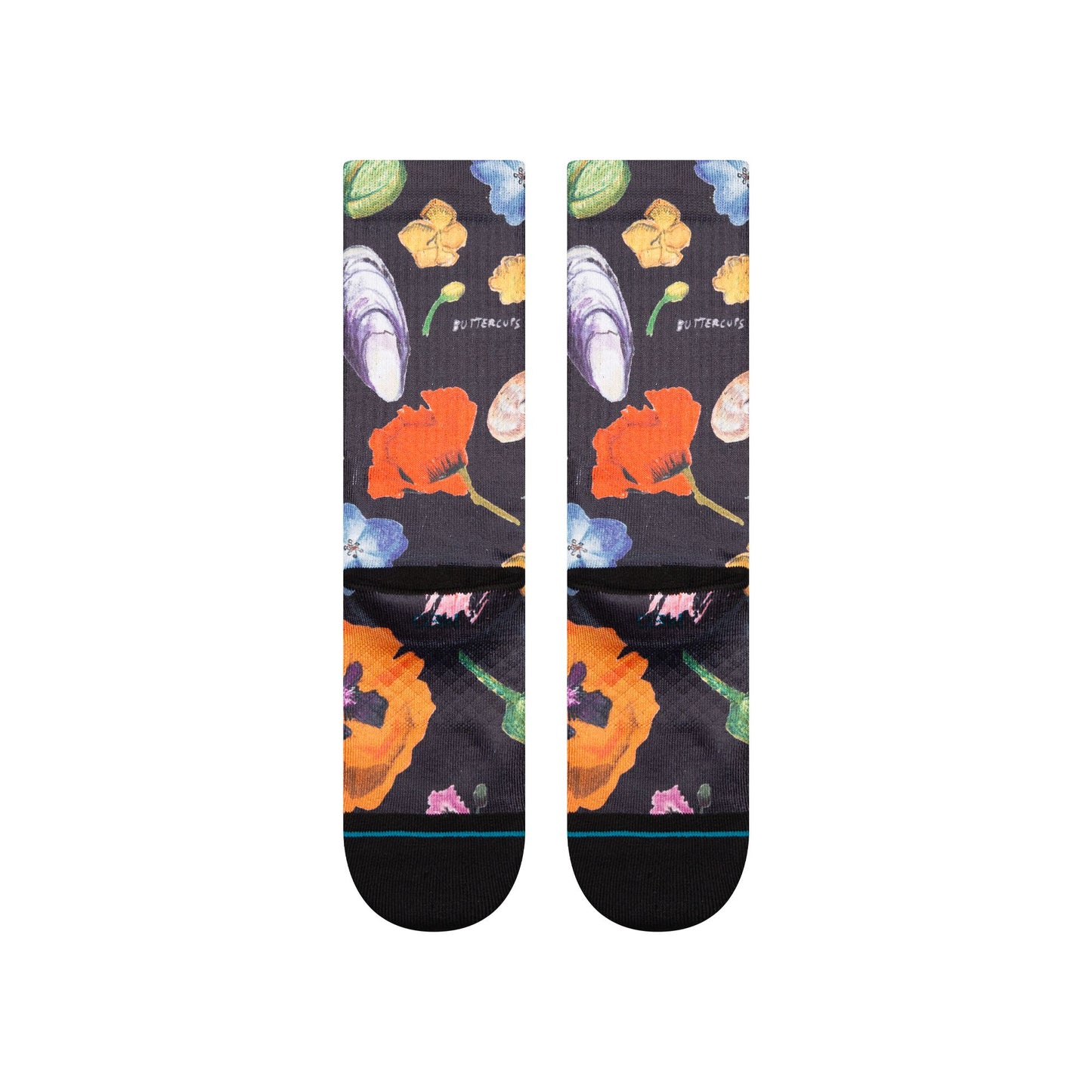 Stance - Lucias Floral Crew - Black