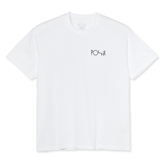 Polar Skate Co - Stroke Logo Tee - White