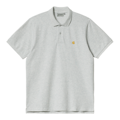 Carhartt WIP S/S Chase Pique Polo - Ash Heather/Gold