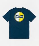 Brixton Patron S/S T-Shirt - Marine Blue