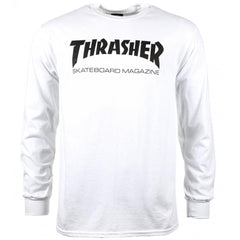 Thrasher L/S  T-Shirt - White
