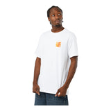 Brixton Alpha Square S/S T-Shirt - White / Palm Gradient
