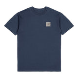 Brixton Alpha Square S/S T-Shirt - Washed Navy / Off White Tiger