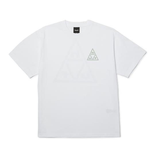 HUF Triple Triangle SS T-Shirt - White / Grey