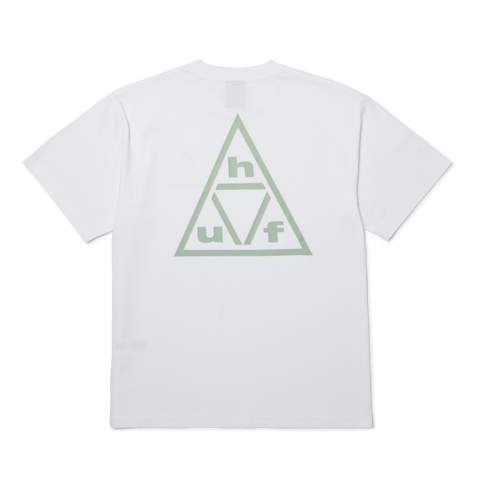 HUF Triple Triangle SS T-Shirt - White / Grey