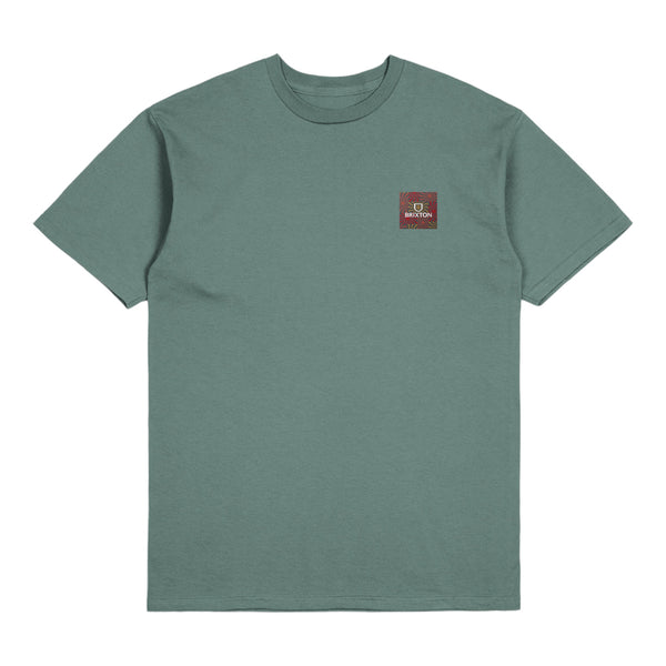 Brixton Alpha Square S/S T-Shirt - Chinois Green/Charcoal/Terraco