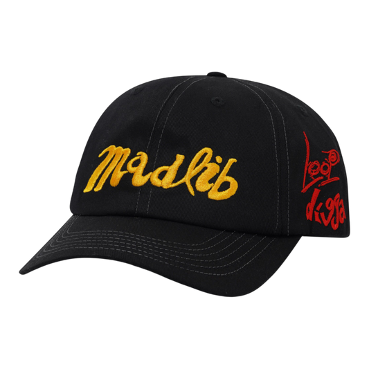Butter Goods x Madlib - Alias 6 Panel Cap - Black
